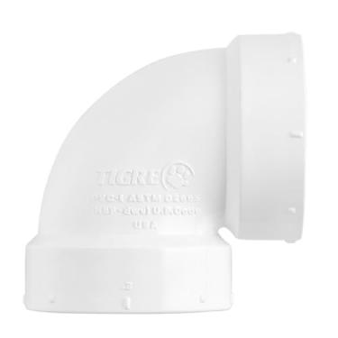 Imagem de SUPPLYGIANT Pacote com 20 cotovelos de ventilação DWV de PVC de 3,5 cm A x A – Dreno de PVC, encaixe de resíduos e ventilação, branco