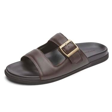 Imagem de Rockport Sandália masculina Darron Buckle Slide, Marrom escuro, 11