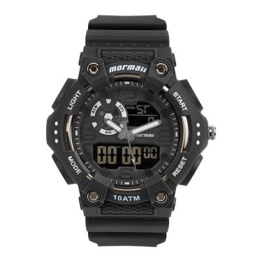 Imagem de Relógio MORMAII masculino anadigi force preto MO0626/8P