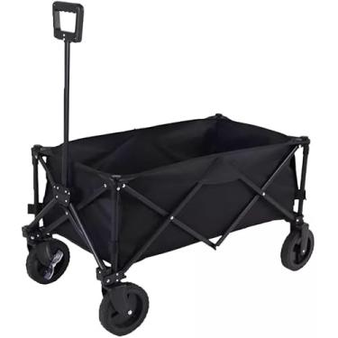 Imagem de Carrinho Roller Camping Praia Dobrável Até 100 Kg Reforçado, Ipermeável, Portátil e Multifuncional