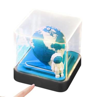 Imagem de Calendário 3D - Bloco de notas esculpido - Bloco de notas 3D feito à mão, decoração para escola, estudo, local de trabalho, quarto, casa, dormitório