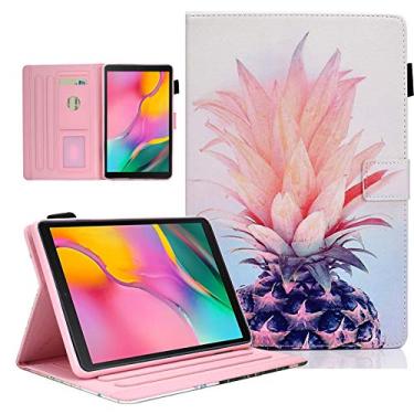 Imagem de DTangLsm Capa para Galaxy Tab A 10.1 2019 (modelo SM-T510 /T515/T517) Capa de couro PU inteligente com visualização multiângulo para tablet Samsung Galaxy Tab A de 10,1 polegadas SM-T510 SM-T515