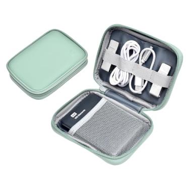 Imagem de Miloocul Capa de couro para disco rígido externo para Western Digital Elements/My Passport Portfolio - Portfólio portátil de 1 TB - 4 TB (verde claro, camada única)