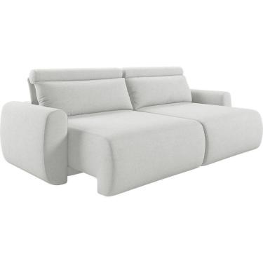 Imagem de Sofá Retrátil E Reclinável Peony 2,40m Linho Cor Cru 2370