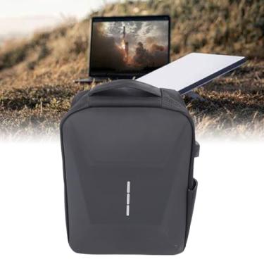 Imagem de Mochila de Viagem Com Porta de Carregamento Usb, Mochila Universitária Antifurto Resistente à água, Mochila de Armazenamento para Laptop, Acessórios de Satélite