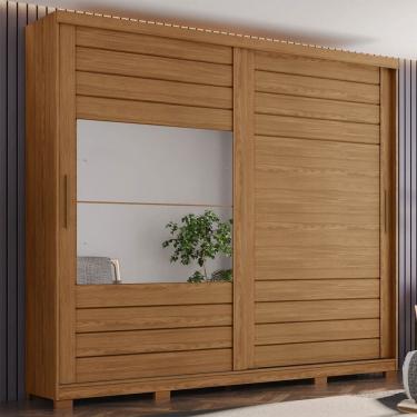 Imagem de Guarda-Roupa Casal Cayman 2 Portas 6 Gavetas 100% Mdf Natural  - Henn