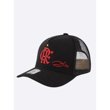 Imagem de Boné Flamengo Zico Silk 3D  - Super-Cap, Preto