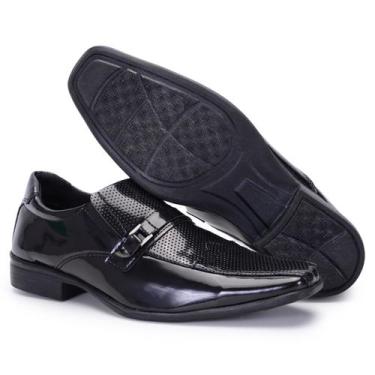 Imagem de Sapato Social Masculino Fácil Calce 5033 - Ferrarello, Preto