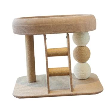 Imagem de Ｂｅｓｇａ Pequena torre de árvore para gatos com cama de poleiro para gatos/gatinhos internos, arranhador, brinquedo interativo para gatinhos, arranhador para