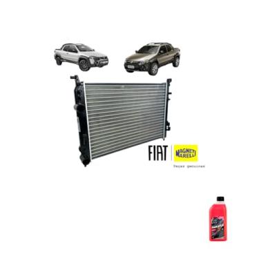 Imagem de Kit Radiador Palio 1.6/1.8 16V Fire + Aditivo Paraflu Rosa Pronto Uso 1L