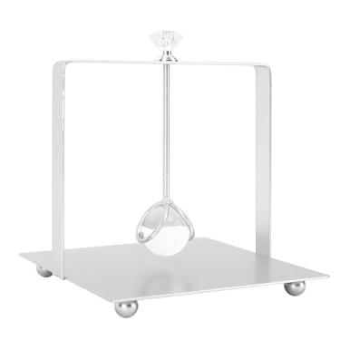 Imagem de RiToEasysports Porta-guardanapos Com Alça de Elevação, Dispensador de Quadrado, Ferro e Vidro, Design Moderno para Casa, Hotel, Restaurante, Escritório, Organizador de Mesa Elegante de 13,5 X 13,5