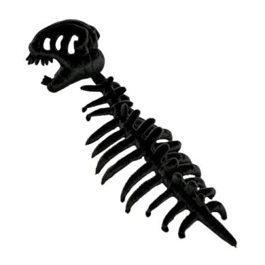 Imagem de YIJU Fantasia de Esqueleto de Dinossauro, Esqueleto de Coluna Vertebral, Roupa de Dinossauro de Pelúcia, Acessórios de Fantasia Divertidos para Festas, 75cm