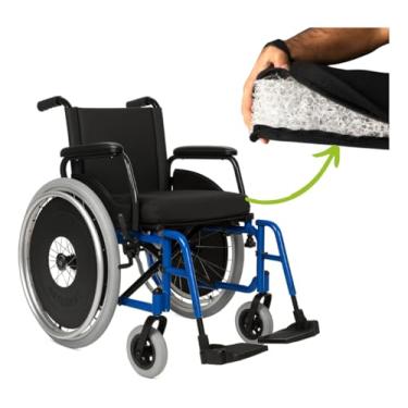 Imagem de Cadeira de Rodas em Alumínio Dobrável em X e Desmontável até 120kg Ortobras AVD Condomínio Shopping Dia a Dia (44)