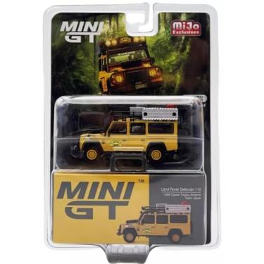 Imagem de True Scale Miniatures Model Car Compatible with Land Rover Defender 110 1989 Camel Trophy Amazon Team Japan 1/64 Diecast Model Car Mini GT MGT00751