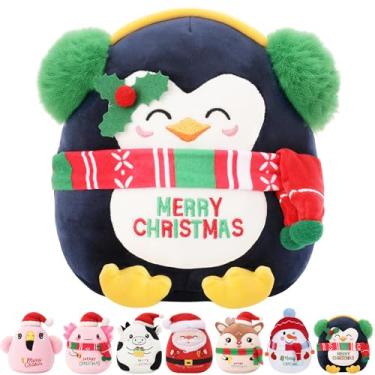 Imagem de NIUBEHOHO Christmas Penguin Scarf Stuffed Animal - Christmas Plush Headphones Decoration for Kids Penguin Lovers Merry 10 Inch