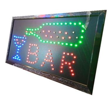 Imagem de placa luminoso BAR 110V painel de led letreiro LED PISCAR - tltled