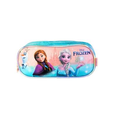 Imagem de Estojo Escolar Penal Duplo Princesa Frozen Elsa E Anna