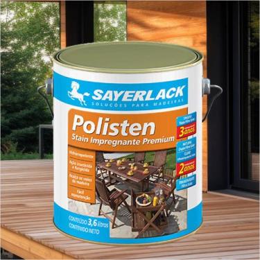 Imagem de Polisten Stain Transparente Acetinado 900ml e 3,6L Sayerlack Tratament
