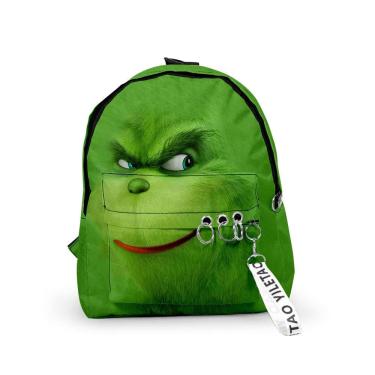 Imagem de Mochila Grinch Stole Christmas Anime School Bag Oxford 29x12x40cm
