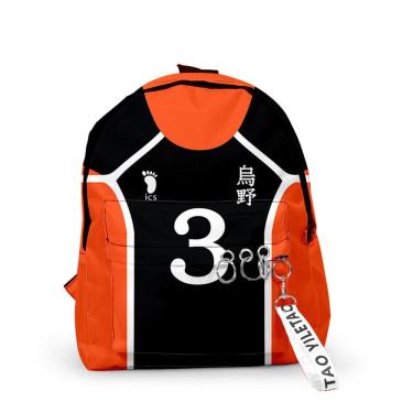 Imagem de Mochila escolar Haikyuus Karasunos 3 Cartoon Kids Anime