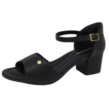 Imagem de Sandalia Feminina Salto Medio Bloco Dia a Dia Comfortflex