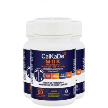 Imagem de Kit 3 Calkdade MDK Catarinense 60 Comprimidos