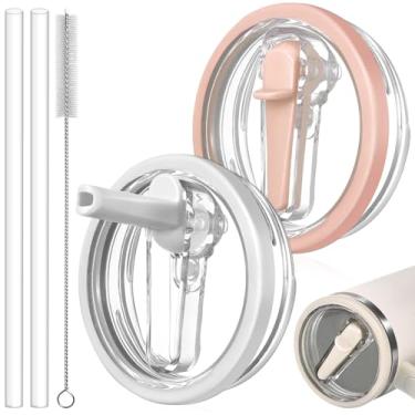 Imagem de ANTAND Tampa à prova de vazamento de 850 g para copo Stanley Quencher H2.0, tampa de canudo, de substituição, copo de 850 g, tampa sem derramamento, tampa superior para acessórios Stanley Protour