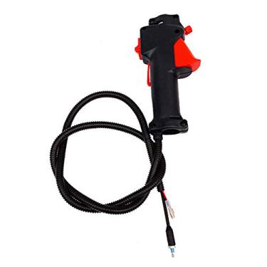 Imagem de Cabo de Gatilho Aceleração com Interruptor Alça 26mm para Cortadores Grama Trimmers Mato Acessório Substituição em Plást