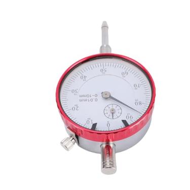 Imagem de Asixxsix Indicador de Mostrador, Faixa de 0-10 Mm, Precisão de 0,01 Mm, Medidor de Mostrador Mecânico de Aço Inoxidável Com Indicador de Tolerância, para Torno de Marcenaria, Serra de