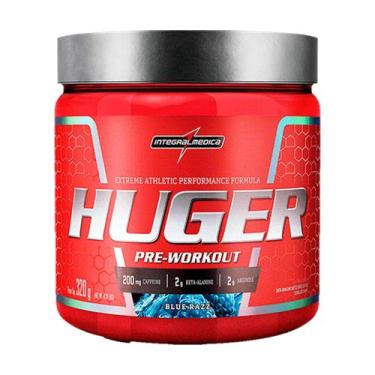 Imagem de Pré Treino Integralmedica Huger 320g, Blue Razz
