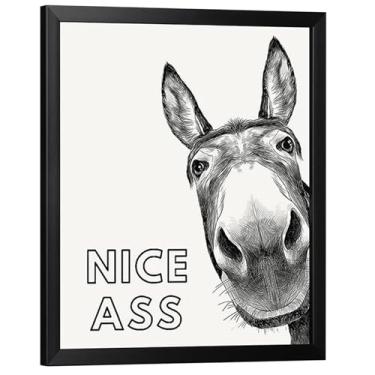 Imagem de Decoração De Parede Para Banheiro Divertida | Impressões De Humor Impermeáveis De 30x40 Centímetros | Decoração para Casa e Escritório,Para Quarto de Banho Sala de Estar Apartamento Hotel Quinta