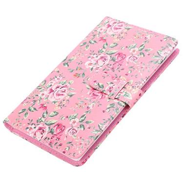 Imagem de Cryfokt Livro de Armazenamento de álbum de Fotos Durável de 3 Polegadas e 96 Bolsos para Mini 11/8/9/7s/25/70/90, Livro de Fotos PU para Memórias, 6 por Página, Azul/rosa, Ideal para Coletar (rosa