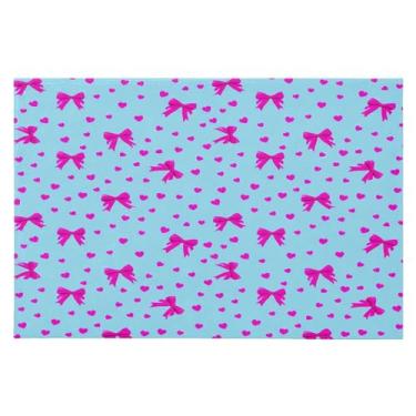 Imagem de Wassud Arcos e corações (2) tapete de porta 61 x 89 cm, tapete antiderrapante lavável com suporte de borracha, tapete macio e macio para sala de estar, quarto, entrada, entrada