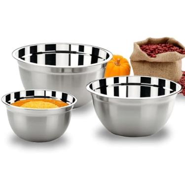 Imagem de Brinox - Conjunto de Tigelas 3 Peças Suprema - Aço Inox