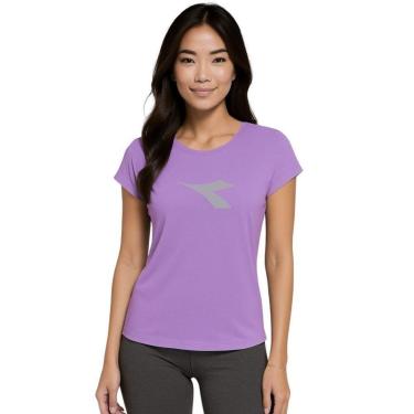 Imagem de Camiseta Diadora Big Logo Feminina - Lilás G-Feminino