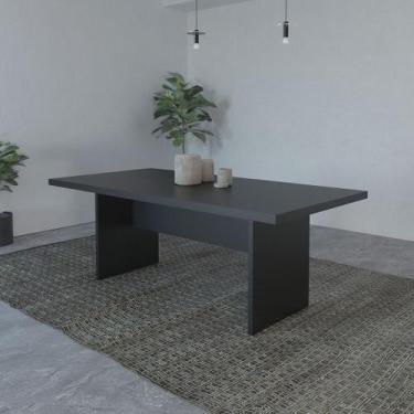 Imagem de Mesa para Sala de Jantar 6 Lugares 200x100cm MDP Branco Tecnomobili Co