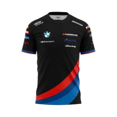 Imagem de Camiseta Esportiva Listrada BMW Para Homens E Mulheres, Confortável, R