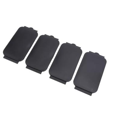 Imagem de Tbest Tampas de Trilho para Cama de Caminhão, Alta Resistência, Plástico Abs, Cobertura de Bolso para Estaca, Substituição para 2017 2024, 4 Peças