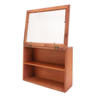 Imagem de YOUTHINK Organizador de Mesa de Madeira, Prateleiras Autônomas de Exposição de Madeira para Mini Figuras, Armazenamento de Maquiagem e Cosméticos