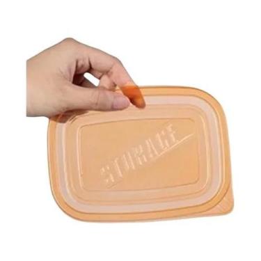 Imagem de Conjunto De 6 Recipientes Plásticos Retangulares Coloridos De 709ml Pa