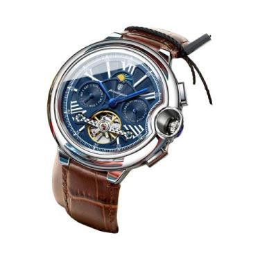 Imagem de Relógio De Luxo Masculino Em Aço Inoxidável Automático Mecânico À Prov