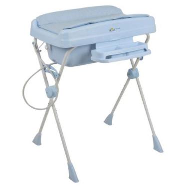 Imagem de Banheira de Bebe Portatil Burigotto Millenia+ Baby Blue Azul