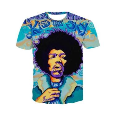 Imagem de Camiseta Unissex Adulto E Infantil 3D De Cantor De Rock Punk Casual Co