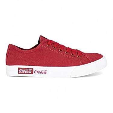 Imagem de Tenis Coca Cola Feminino Blend Basic Casual Macio - Coca-Cola, Vermelh
