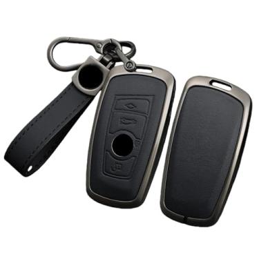 Imagem de Liga carro remoto chave caso capa compatível com bmw 1 2 3 4 5 6 7 série x1 x3 x4 x5 x6 f36 f25 f26 f30 f34 f10 f07 f20 z10 g30 f15 f16(Black 1 PC)