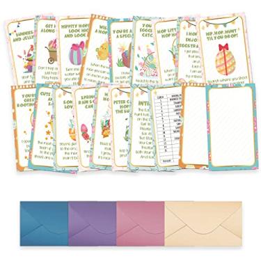 Imagem de Pistas de Caça de Páscoa ao Ar Livre (19 Cartas com Envelopes), Jogos de Festa de Páscoa ao Ar Livre, Jogos de Cartas Infantil, Caça aos Ovos de Páscoa Atividades de Páscoa para Crianças (XBK002E)