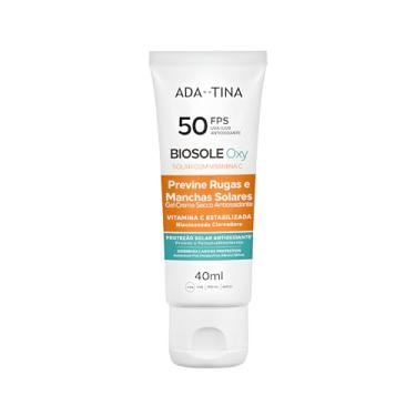 Imagem de Ada Tina Protetor Solar Facial Clareador Biosole Oxy FPS 50 40ml | Resultados 2x Mais Rápidos | Nova Geração de Vitamina C | 2x Mais Niacinamida | Textura Gel-Creme | Antioxidante | Proteção Anticalor e Radição Infravermelha | Combate 15 Tipos de Manchas