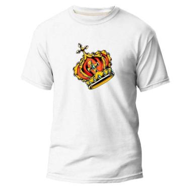 Imagem de Camiseta Básica Algodão Premium Estampa Digital Coroa Rei - Pavesi, Br