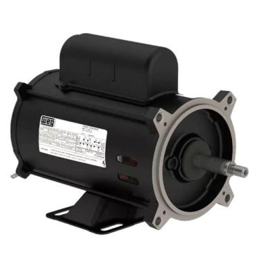 Imagem de Motor Weg Monofásico 2 cv 110/220v Para Bomba De Piscinas, Preto, 110V