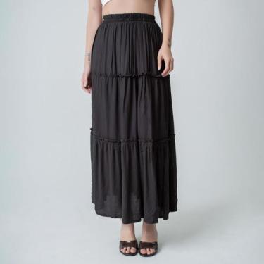 Imagem de Saia susie três marias feminina - Susie Modas, Preto, G, 10 unidades